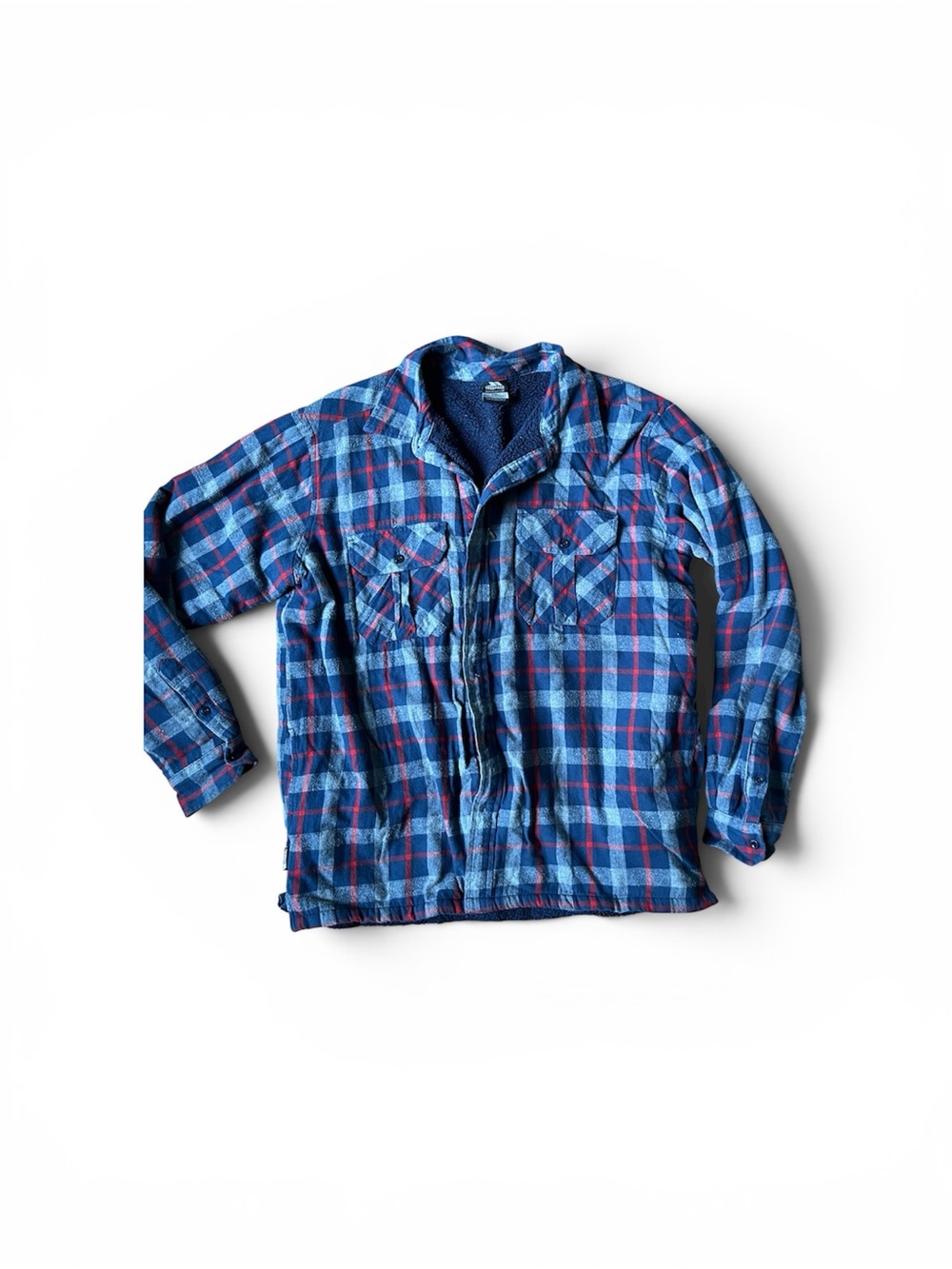 Trespass Blue Plaid Button-Front Casual Shirt